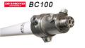 BC100: 134 to 174MHz with Cutting Chart  Length:1.7m / Radial Length:approx.52cm / Weight:1.2kg Gain:3.8dB / Max.power rating:200W / Impedance:50ohms VSWR:Less than 1.5:1 / Rated wind velocity:60m/sec. / Mast diameter accepted:30-62φ / Connector:MJ / Type. 