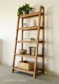 Pure Wooden Ladder Bookshelves. 