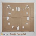 Gift City Presents Creative 3d Letters DIY Wooden Wall Clock for Home and Offices Self Adhesive. 