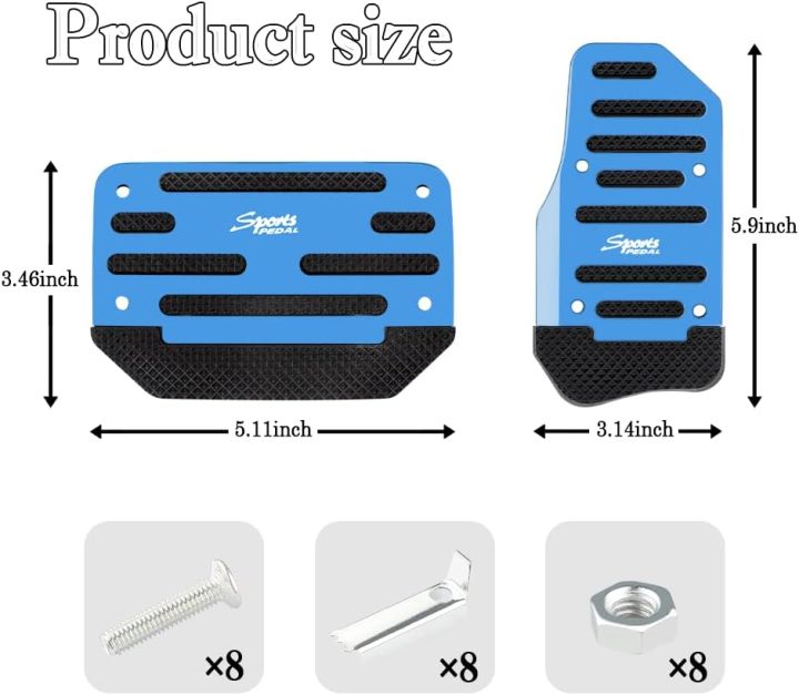 Premium%20Aluminum%20Alloy%20Universal%202PCS%20Non-Slip%20Car%20Pedal%20Covers%20For%20Automatic%20Transmission%20-Blue,%20Black%20And%20Red-%20-%20Image%204