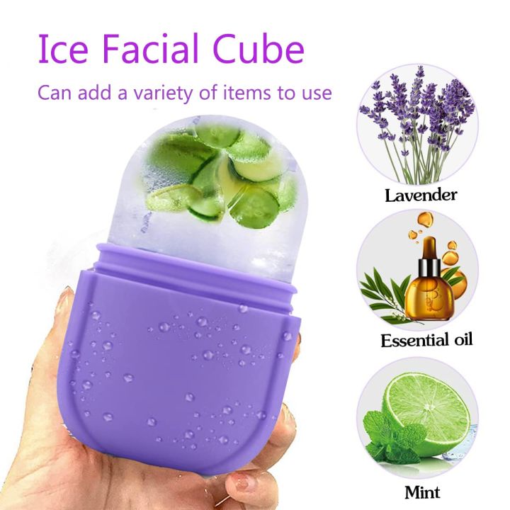 ce Roller For Face Silicone Ice Face Roller Skin Care Facial Ice Roller Icing Tool Ice Holder For Face Icing Ice Mold For Face Icing Face Ice Pod Skincare