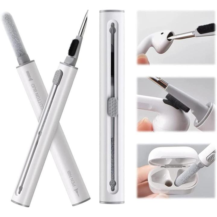 3 in 1 Cleaning Tools Multifunction Cleaner Kit Bluetooth Earbuds Cleaning Pen with Soft Brush
