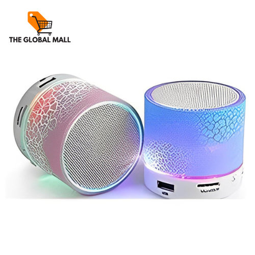 Mini Portable Bluetooth & Rechargeable Speaker with Light + SD Card ...
