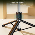 170cm 4 in 1 (1.7M) 5.5 Feet Wireless Selfie Stick Foldable Mini Tripod Stand R1S Large Tripod (WITH LED LIGHT) | R1 Large (Without Light) Selfie Light Mobile Holder With Fill Light Shutter Remote Control For IOS Android | For Tiktok Vlogging Photography. 
