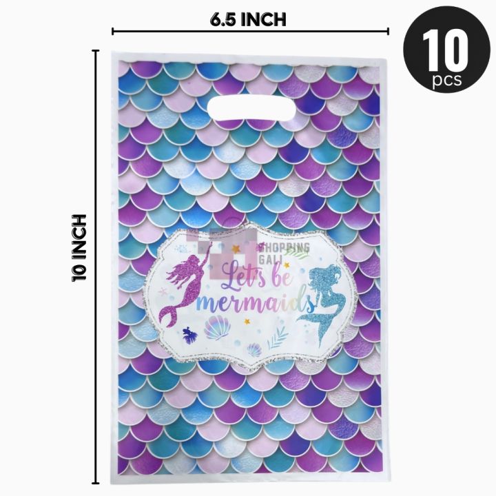 Mermaid%20Goody%20Bags%20-%2010%20x%206%20Inch%20-%20Gift%20Bags%20-%20Mermaid%20Themed%20Party%20-%20Blue%20-%20Girls%20-%20Pack%20Of%2010%20-%20Image%205