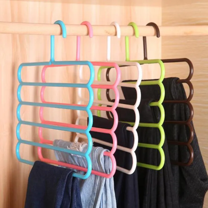 Anti-Slip%20Magic%20Multiple%20Layer%20Trousers%20Hanger%20Multifunction%20Pants%20Closet%20Belt%20Holder%20Rack%20S-Type%205%20Layers%20Saving%20Space%20-%20Image%204