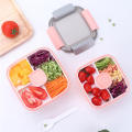 Mobile Partition Lunch Box Microwave Preservation Box Small Grid Lunch Box Plastic Bento Box Sealed Divided Salad Box Lunch Box. 