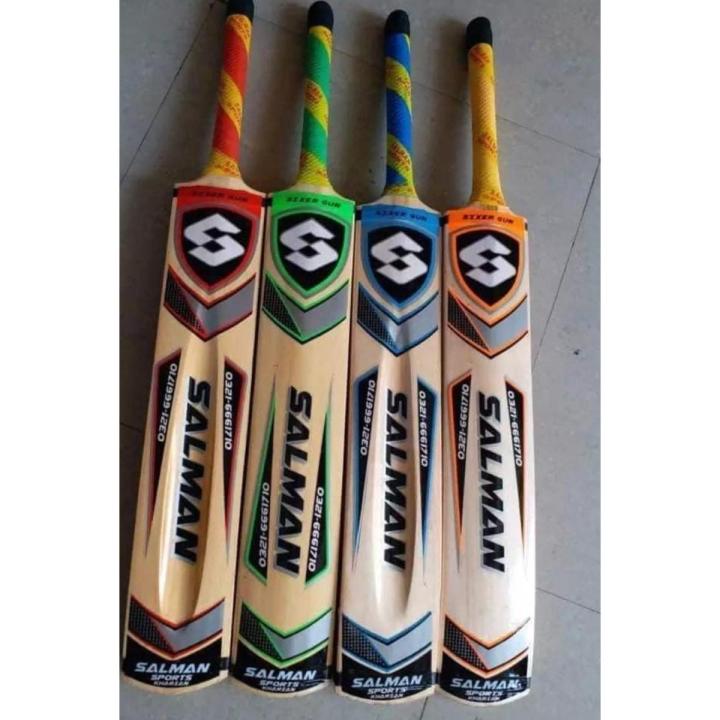 Salman Sixer Tape Ball  Cricket Bat From Kharian - triple full cane