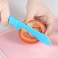 9 Pieces Kids Cooking Set, Plastic Children's Safe Cooking Chef Knives and Cutting Board, Kids Fruit Salad Knives. 