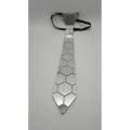 Silver Mirror Necktie. 