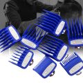 8Pcs Cutting Guide Comb for Wahl with Metal Clip 3171-500, Blue. 