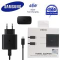 Original 45W PD Super Fast Charger With Type-C to Type-C Cable For All Samsung_Smartphones | PD Charger For all Mobile Phones -  Global Certified. 