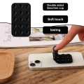 Pack 4 Double-Sided Silicone Suction Phone Case - Suction Cup Phone Holder | Sticky Phone Grip Mount With 24 Suction Cups | Anti-Slip Silicone Suction Phone Case Mount. 