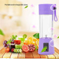 USB Rechargeable Juicer Blender 4 Blades Electric Blender Mini Portable Personal Size Juicer Cup USB Rechargeable Mixer 380ml Food Grade Water Bottle Portable Fruit Juicer Machine. 
