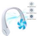 Neck Fan Portable Bladeless neck fans rechargeable USB Cooling Fan Super Strong hanging neck fan Portable Personal Fan Super Quiet Fan Dual Cooling Fan Summer Fan for Outdoor Sports Home Office Travel. 