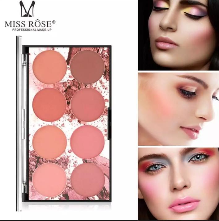 Miss Rose Professional 8 Color Blusher Makeup Kit