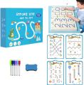 Magical Tracing Workbook Set,Reusable Calligraphy Copybook,Practice Drawing Book for Kids,Pen Control Training Drawing Book,Handwriting Practice Copybook for Kids,Children Learning Toys (64pages). 