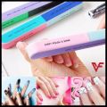 1PC Nail Filer Buffer Six Side Pedicure Manicure Nail Art Sanding File Tips Polish Nail Buffer Block Shiner Polisher Manicure Nail Buffering Files For Home And Professional Manicure And Pedicure Tools. 