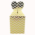 GOLDEN ZIGZAG DESIGN GOODY BOX - PACK OF 10 GOODY BOX - GOLDEN THEME GOODY BOX. 