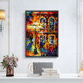 Wall Canvas HD Painting Poster Décor Abstract Color Pictures Wall Art Decoration Framework For Home, Office, Cafe and Restaurants. 