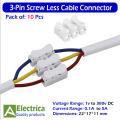 3P Screw Less Spring Type Electrical Cable Connector CH3 5A/380v Quick Wrie Connectro by Electrica. 