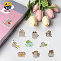 100Pcs/Set Pusheen Stickers Water Proof Cute And Funny Diverse Styles Sun-resistant Reusable DIY Decoration Sticky Note Lovely Cartoon Cat Graffiti Decal Water Bottle Suitcase Stickers for Scrapbooking Journal Album. 