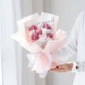 LED Lights Artificial Roses Elegant Girlfriend Blue Enchantress Flower Bouquet Organza Gift for Women Teacher's Day. 
