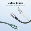 【USB C to Lightning】UGREEN MFI PD 20W Charger USB C to Lightning Cable Nylon Braid Fast Charger for iPhone 15 14 13 Pro 11 iPhone 15 Plus iPhone 15 14 Pro XS Max 20W PD Fast Charger Data Cable for Macbook Pro Air iPad Pro 2020 2018 USB C Cord. 