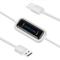 USB 2.0 High Speed Laptop USB to USB PC Data File Transfer Cable Link Direct Copy Between 2 Computers for XP,Vista,Windows7,8 (32/64 bit),win10. 