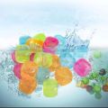 Ice Cubes Reusable 24 pieces different shapes fruit shape Silicone Plastic Ice Cubes kids serving. 