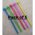 Pack Of 5 Bird Cage Plastic Stand Sticks Holder Perches For Parrots And Birds. 
