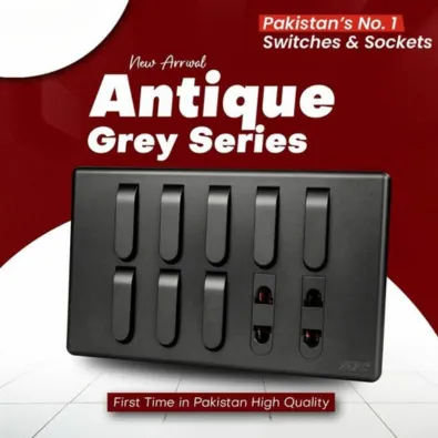 Antique Grey Series Switches & Sockets – Premium Modern Design ...