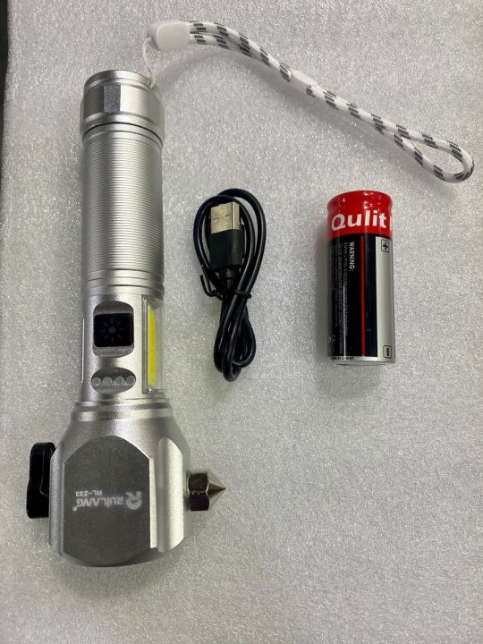 Ruilang%20Multifunctional%20High%20Power%20Telescopic%20Rechargeable%20Torch%20With%20RGB%20LED%20Flashlight%20Can%20be%20used%20as%20a%20Powerbank%20For%20Policing%20Hiking%20Camping%20(RL-233)%20-%20Image%204