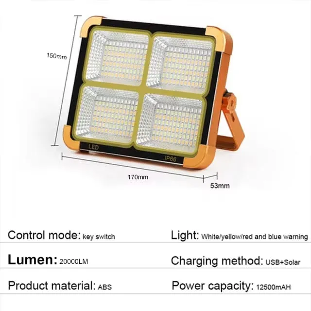 100W Solar LED Work Light