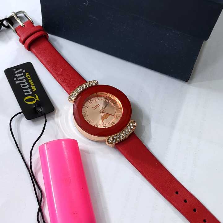 Ladies%20Armitron%20Women's%2075/5410%20Diamond-Accented%20Leather%20Strap%20Watch%20-%20Image%204