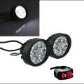 2 pc 6 LED Headlight Assist Lamp For Motorcycle Motorbike Bike Universal CD70 CG125. 