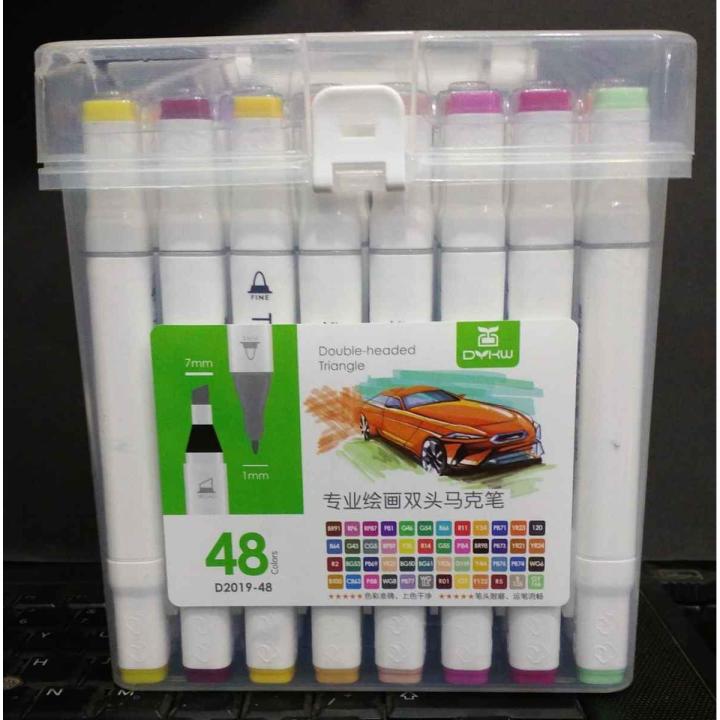 Twin Tip Alcohol Ink Marker Set - 48 Color Sets