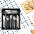 Certiou Space-saving Cutlery Tray Expandable Kitchen Drawer Organizer Tray for Cutlery Utensil Storage Adjustable Divider for Spatulas Tools Plastic Flatware Holder for Homes Cutlery Storage Tray. 