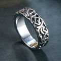 Stainless steel vintage gothic rings jewelry classic unique irregular silver rings for men Party. 