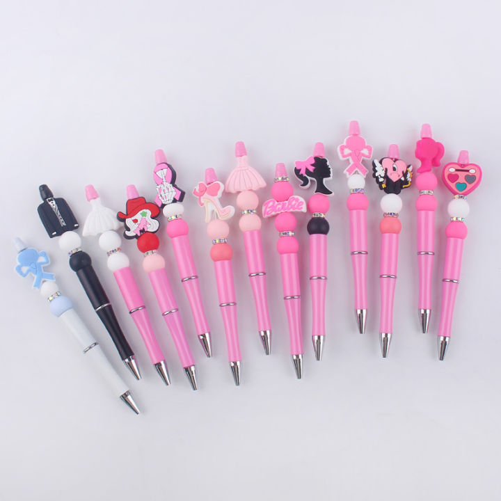 Barbie series girl, high-value cute cartoon love ballpoint pen Pink series multi-functional ballpoint pen