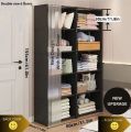 Multi-Use Bookshelf Storage Rack | Large Capacity Single & Double Row Organizer for Books, Toys & Clothes. 