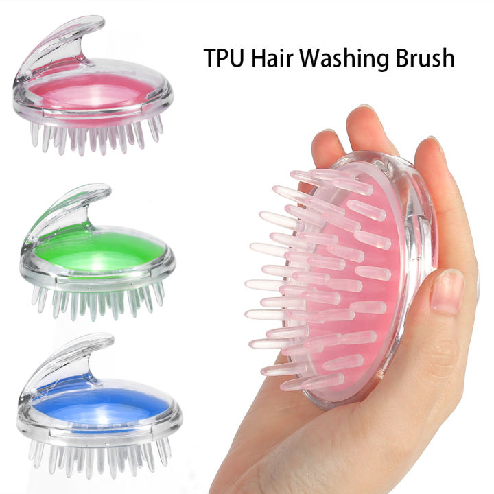 Handheld Scalp Massage Comb Soft and Comfortable Silicone Head Massager Promote Hair Growth Shower Brush Shampoo Massage Brush