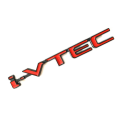 I-VTEC 3D Metal Car Letters | I-VTEC Sticker in Black color with silver outline and Red color with Black Outline | Trunk Badge I-VTEC Emblem IVTEC Logo Accessories. 
