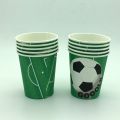 FOOTBALL THEME CUPS PACK OF 10 PAPER CUPS. 