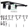 5 in 1 Chin up Bar / Pull up Bar Fitness Accessory for Home Gym 5 in 1 Wall Mounted Dynamic Pull up and Chin up Bar Multi Fitness Accessory for Home Gym (Black). 