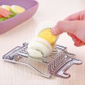 Multifunctional Egg Cutter Stainless Steel Cutting Egg Slicer Hard Boiled Eggs Slicing Gadgets Kitchen Accessories. 