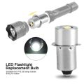 2X 1W P13.5S LED Flashlight Bulb, 100-110LM 2700-7000K Replacement Bulb Torch Lamp Emergency Work Light(3V). 