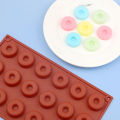 Chocolate Mold Heat-resistant 18 Cavities Doughnut Baking Mold Tray. 