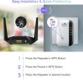 RAMEEZ MUNIR GONDAL WiFi Extender, WiFi Signal Booster Up to 3000sq.ft and 28 Devices, WiFi Range Extender, Wireless Internet Extend, Long Range Amplifier with Ethernet Port, 1-Tap Setup. 