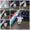 GALLOPE Anti lost Crybaby Keychain The Powerpuff Girls Backpack Charms Key Chains Bag Cartoon Cry Girl Doll Pendant Kid Gifts. 